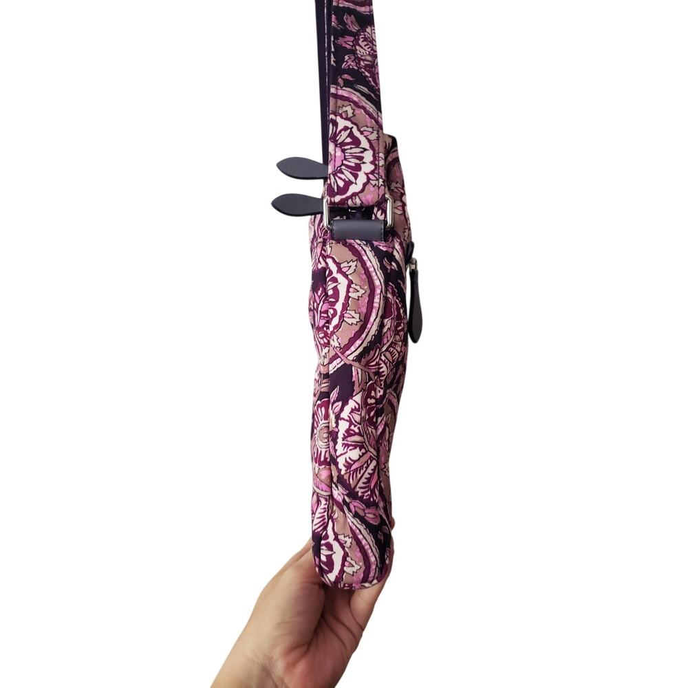 Vera Bradley Midtown Hipster Crossbody Bag Floral Print Pink - Picture 7 of 11